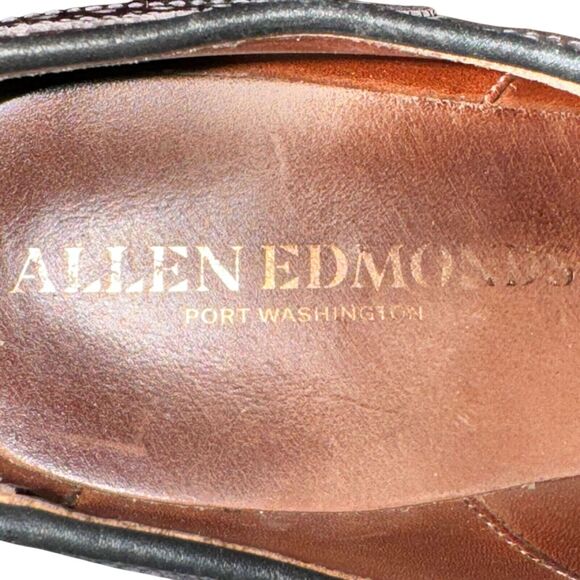 Allen Edmonds Port Washington Oxfords Men\'s Size 10 D Brown Leather Cap Toe Shoe main image 7